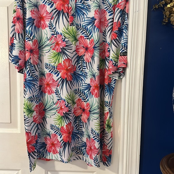 Men’s Greenside Golf Aloha Spring Performance Stretch Tropical Polo Size XXL - Picture 3 of 8